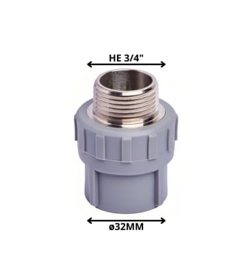 TERMINAL PP-R 32X3/4