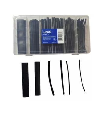 TERMOCONTRAIBLE KIT MANGA 100PCS NEGRO