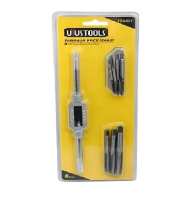 JUEGO TERRAJA 8PCS MACHO MILIMETRICO UYUSTOOLS TRA801