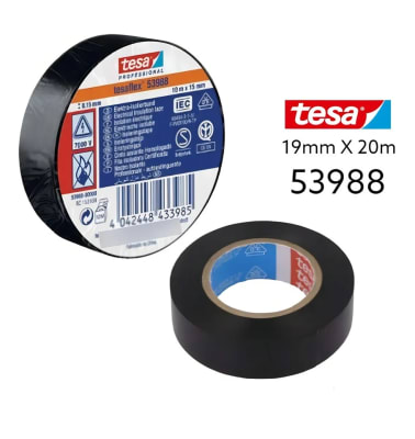 CINTA AISLANTE TESA ELECTRICA AISLANTE AUTOEXTINGUIBLE 20MTSX18MM