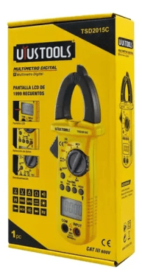TESTER DIGITAL PANTALLA LCD DE 1999 RECUENTOS CAT III 600V  UYUSTOOLS TSD2015C