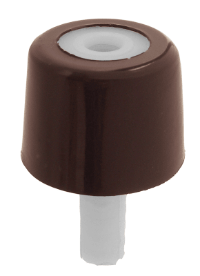 TOPE DE PUERTA CILINDRICA PLASTICO CAFE