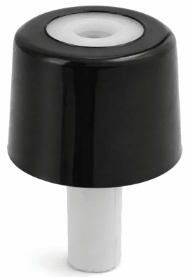 TOPE DE PUERTA CILINDRICA PLASTICO NEGRO
