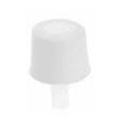 TOPE DE PUERTA CILINDRICA PLASTICO BLANCO