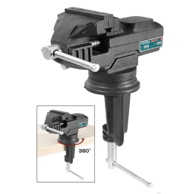 TORNILLO DE BANCO 60MM CON BASE GIRATORIA TOTAL