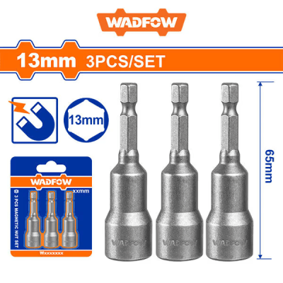 VASO MAGNETICO SET DE 3PCS HEX MAGNETICOS 1/4