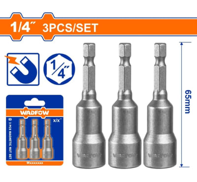 VASO MAGNETICO SET DE 3PCS HEX MAGNETICOS 1/4