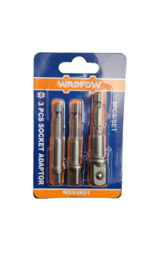 ADAPTADOR TALADRO SET CUADRANTE 1/4-3/8-1/2 WADFOW WSV4K01