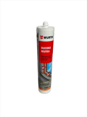 SELLADOR SILICONA NEUTRA TITANIO 280ML WURTH