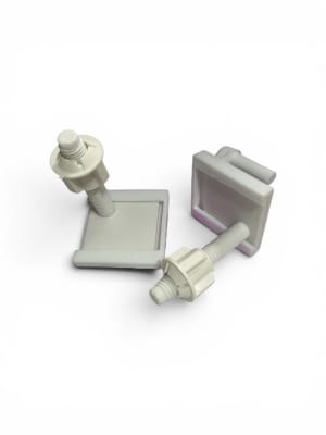 BISAGRA WC REPUESTO TORNILLOS, TUERCAS Y SOPORTE P/ASIENTO ECO TAUMM