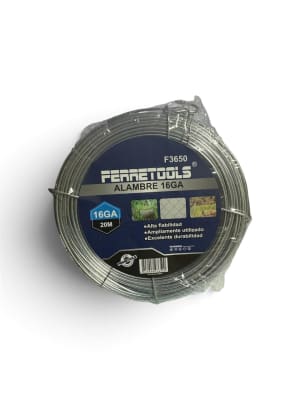 ALAMBRE GALVANIZADO N°16 20 METROS FERRETOOLS F3650
