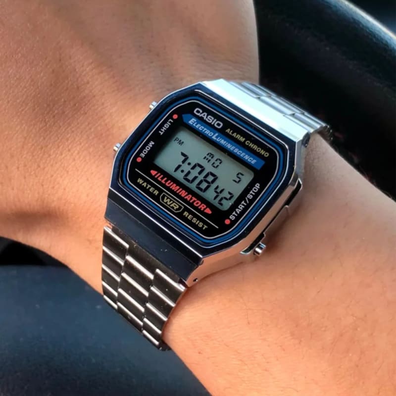 Reloj Casio Vintage A168WA-1WDF Digital Acero Plateado Unisex