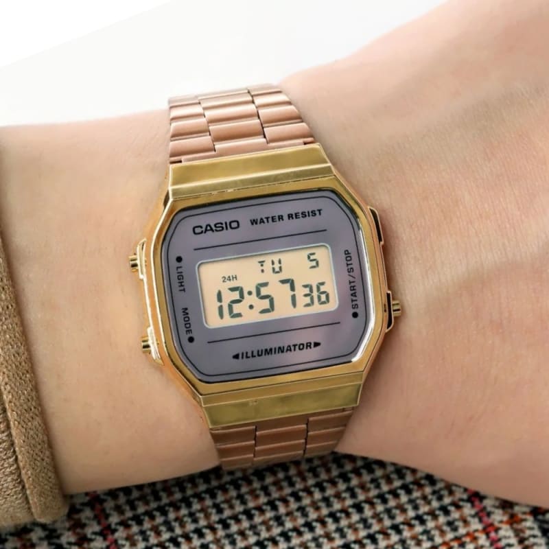 Reloj Casio Vintage A168WECM-5DF Digital Acero Tricolor Unisex