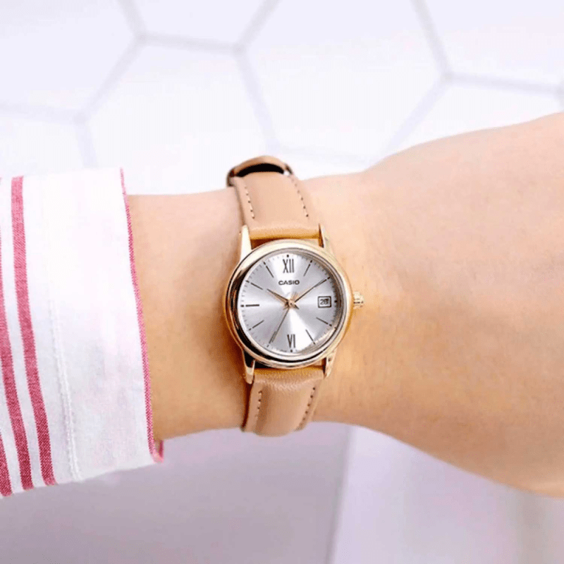 RELOJ CASIO LTP-V002GL-7B3UDF CLASICO DORADO