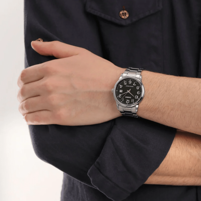 RELOJ CASIO MTP-V002D-1BUDF CLASICO PLATEADO