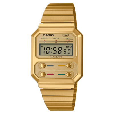 RELOJ CASIO A100WEG-9ADF VINTAGE DORADO