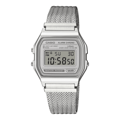 RELOJ CASIO A158WEM-7DF PLATEADO UNISEX