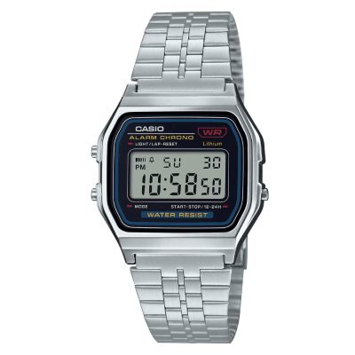 RELOJ CASIO A159WA-N1DF VINTAGE PLATEADO