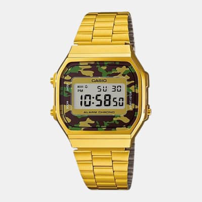 Reloj Casio Vintage A168WEGC-3DF Digital Acero Dorado Militar Unisex