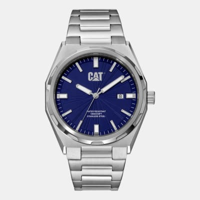 Reloj Cat California AL.141.11.621 Análogo Plateado Dial Azul Acero Hombre