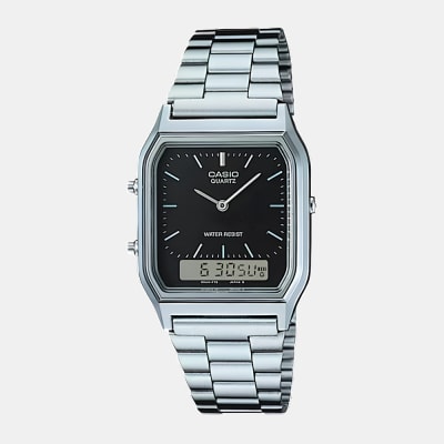 Reloj Casio Vintage AQ-230A-1DMQ Análogo-Digital Acero Plateado Unisex