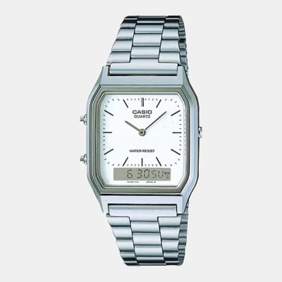 Reloj Casio Vintage AQ-230A-7DMQ Análogo-Digital Acero Plateado Unisex