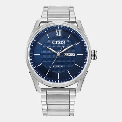 Reloj Citizen Eco-Drive AW0081-54L Plateado Dial Azul Acero Hombre