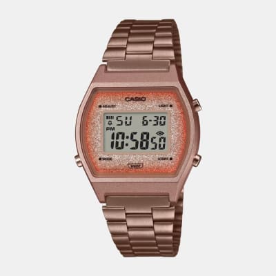 Reloj Casio Vintage B640WCG-5DF Digital Acero Golden Rose Glitter Mujer