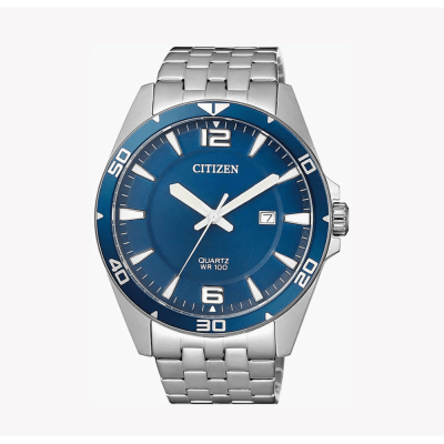 RELOJ CITIZEN BI5058-52L QUARTZ PLATEADO/AZUL