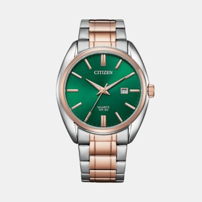 Reloj Citizen Quartz BI5104-57Z Bicolor Acero Dial Verde Hombre