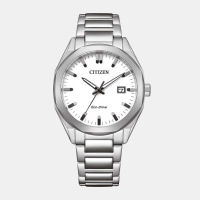 Reloj Citizen Eco-Drive BM7620-83A Plateado Dial Blanco Acero Hombre