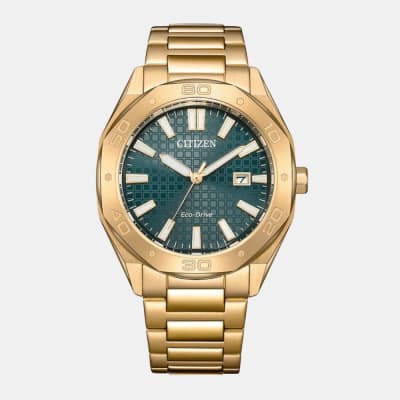 Reloj Citizen Eco-Drive BM7633-81X Golden Rose Dial Verde Acero Hombre