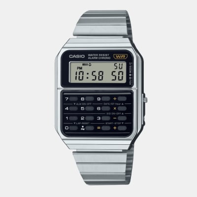 Reloj Calculadora Casio Vintage CA-500WE-1ADF Digital Acero Plateado Unisex