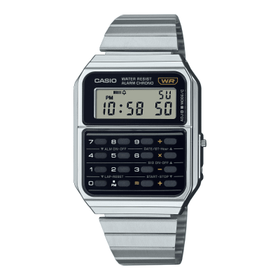 RELOJ CASIO CA-500WE-1ADF CALCULADORA PLATEADO