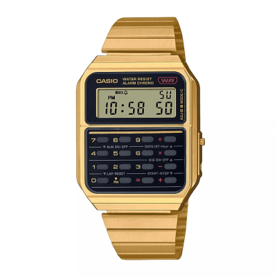 RELOJ CASIO CA-500WEG-1ADF CALCULADORA DORADO