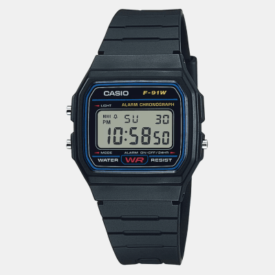 Reloj Casio Vintage F-91W-1DG Digital Negro Unisex