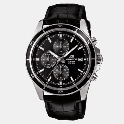 Reloj Casio Edifice EFR-526L-1AVUDF Cuero Análogo Plateado Hombre