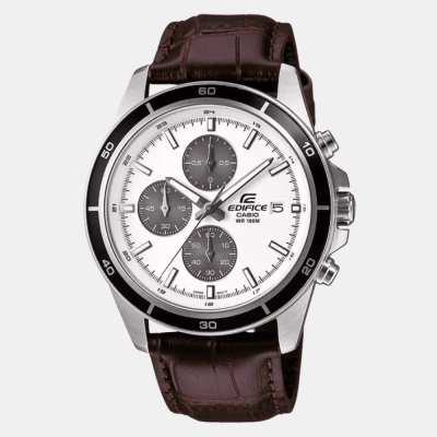 Reloj Casio Edifice EFR-526L-7AVUDF Cuero Análogo Plateado Hombre