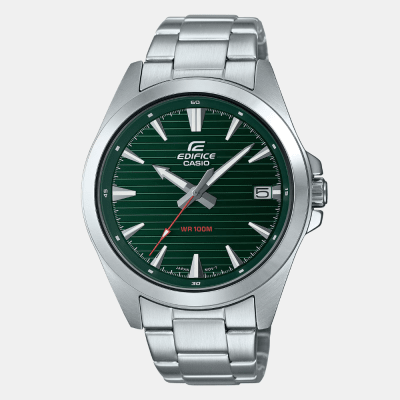 Reloj Casio Edifice EFV-140D-3AVUDF Acero Dial Verde Análogo Plateado Hombre