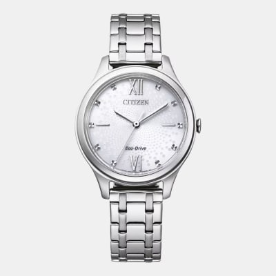 Reloj Citizen Eco-Drive EM0500-73A Plateado Dial Blanco Acero Mujer