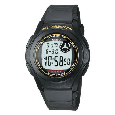 RELOJ CASIO F-200W-9ADF NEGRO