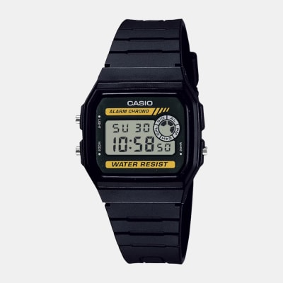Reloj Casio Vintage F-94WA-9DG Digital Negro Amarillo Unisex