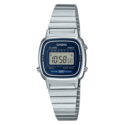RELOJ CASIO LA670WA-2DF VINTAGE MINI PLATEADO
