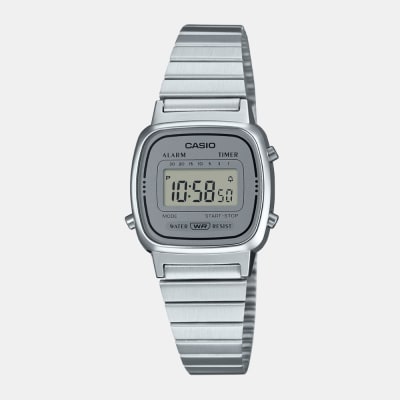 Reloj Casio Vintage LA670WA-7DF Digital Acero Plateado Mujer
