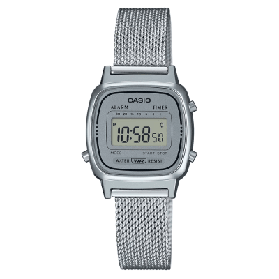 RELOJ CASIO LA670WEM-7DF VINTAGE MINI PLATEADO
