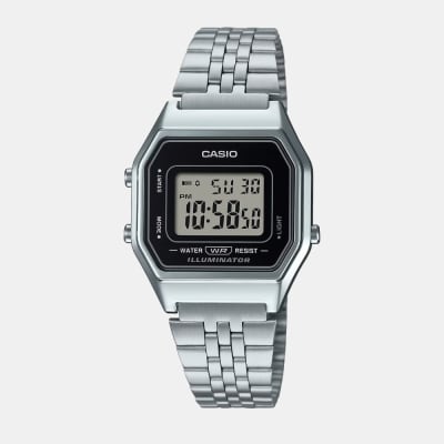 Reloj Casio Vintage LA680WA-1DF Digital Plateado Mujer