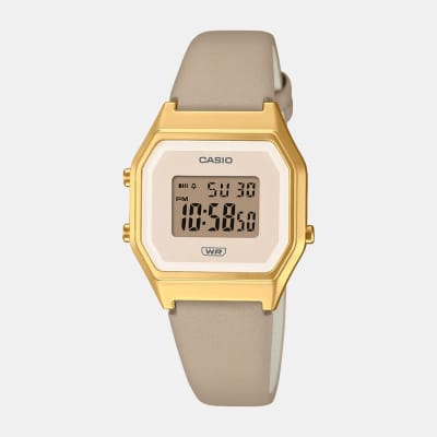 Reloj Casio Vintage LA680WEGL-5DF Correa de Cuero Mujer