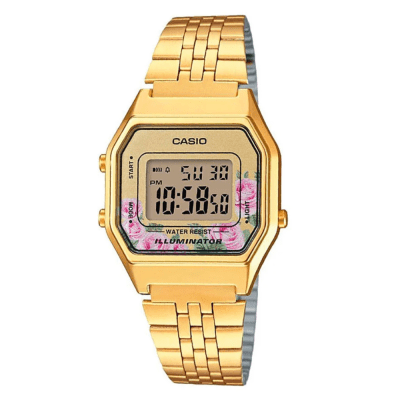 Reloj Casio Vintage LA680WGA-4CDF Digital Acero Dorado Mujer