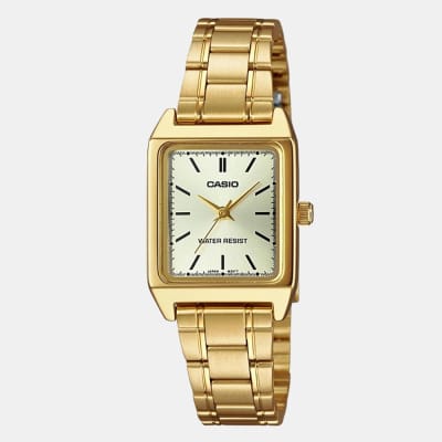 Reloj Casio Tank LTP-V007G-9EUDF Análogo Acero Dorado Mujer