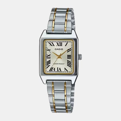 Reloj Casio Tank LTP-V007SG-9BUDF Análogo Acero Bicolor Plateado Dorado Mujer